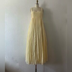 Elegant Yellow Maxi Dress